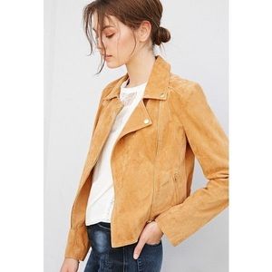 Genuine Suede Moto Jacket Forever21 SizeS